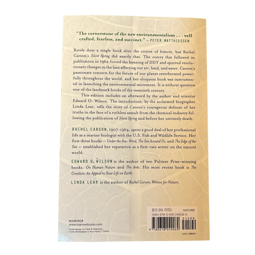 📚🧩 “Silent Spring”—Paperback ((NEW!!))🧩📚 - Picture 6 of 14